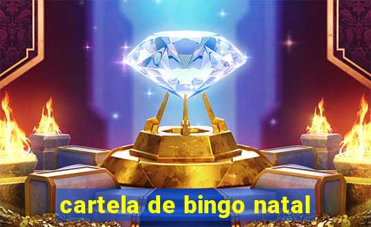 cartela de bingo natal